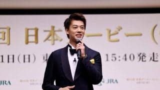 竹内涼真、競馬の“速さ”に驚愕　日本ダービーPRイベントで限界チャレンジ