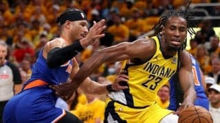 ペイサーズの先発の一角アーロン・ニスミスが右足首捻挫のため第4戦の出場が微妙に