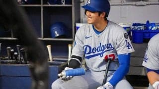 大谷翔平にロバーツ監督が“おいー”　微笑ましい光景に大爆笑「ただただ可愛い笑」