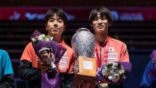 64年ぶり世界一の戸上隼輔、篠塚大登に贈られる賛辞　カタールで躍動の“とがしの”ペアは「日本男子ダブルスの復活を証明」