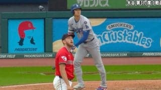 ウソだろ…！？ 大谷翔平、逆方向弾に“イライラ”「そらキレる」「すげえ表情」 まさかの被弾… 投手の様子がおかしくなる