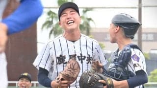 鹿屋中央の好左腕が得意のスライダーで強打の鹿児島城西相手に真っ向勝負！完投勝利でベスト4【鹿児島県選抜】