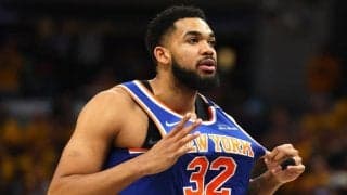 ニックスのカール・アンソニー・タウンズが左ヒザ打撲のため第5戦の出場が微妙に