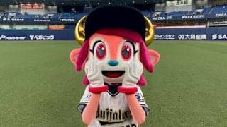 「ピンクの髪とまつげ」がチャームポイント、本拠地で出会い猛アピ…オリックスのマスコット