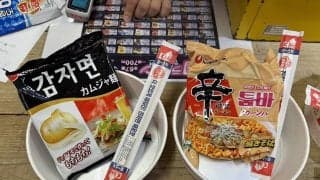 【広島好き】『ハンガンラーメン』。カープの試合中、マツダスタジアムでインスタントラーメンを作るイベントが大盛況