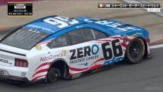 「なにこれ脱落？」米レースで衝撃の“離タイヤ” 突然の3輪走行ハプニングにファン驚き「ちゃんと締めてよ」