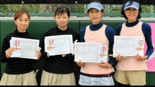 ピンクリボンレディーステニス県大会　代表2組決まる