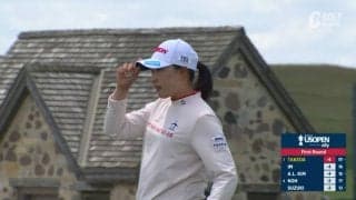 【動画】竹田麗央が4アンダー首位発進！　バックナインで2つ伸ばす