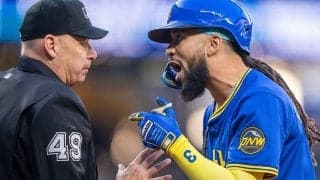 “外れた1球”に猛抗議…激怒で退場に「酷い」　マ軍打者に米ファン同情「キレて当然」