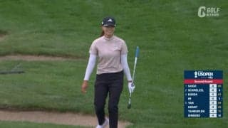 【動画】渋野日向子が暫定2位タイ浮上　35ydのチップインを皮切りに10番から3連続バーディ