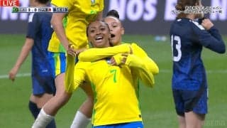 「ノリノリやなw」ブラジル女子FWが日本戦でダメ押し弾→ ドヤ顔で“謎セレブレーション”「ケロリン腹立つなw」「ダンス可愛い」