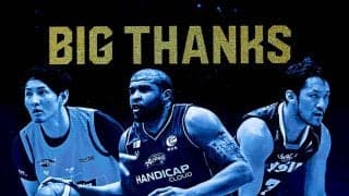 今季引退のギブス、柏木、岡田の3選手が功労者表彰…引き続きバスケ界への貢献を約束