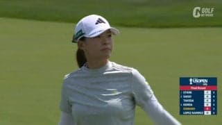 【動画】渋野日向子は7位タイ　4番パー4ではセカンドを約1.5mにつけバーディ