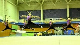 県内唯一の高校男子新体操部、めざす4年ぶりのインターハイ表彰台