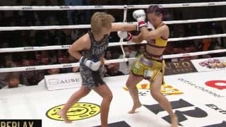 空手女子、戦慄ラッシュで衝撃TKO 「女子でこんな勝ち方…」ファン騒然