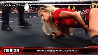 美女レスラー、\"お尻\"攻撃に「オエッ」 必殺技10連発にたまらず…