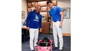 大谷翔平の長女にロバーツ監督が“ポルシェ寄贈”　監督室に呼び出したサプライズの全貌