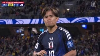 日本代表、オーストラリア代表に0ー1で今予選初黒星　2009年以来16年ぶりの敗戦　\"10番\"久保建英や復帰の佐野海舟は存在感【W杯アジア予選】