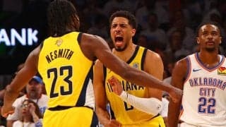 ペイサーズが第4Qで15点差覆す大逆転勝利…残り0.3秒にハリバートンが勝ち越し弾／NBAファイナル2025