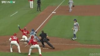 ヌートバー、激走ホームインで“ヒヤリ”「大丈夫か？」「怪我しないで」相手捕手との衝突シーンに心配の声