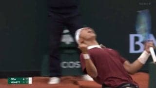 小田凱人、宿命のライバル撃破で3連覇！喜びの“高速1回転半スピン”に得意のギターパフォーマンス／テニス・全仏オープン