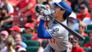 大谷が「貴重なデコピンシーン」　死球に悶絶→珍しい行動にファン注目「最後可愛い」