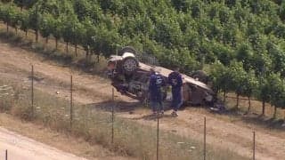 ラリー車が逆さまに！フォードを“相次いで”襲った「壊滅的なアクシデント」 現地実況も「Oh…」思わず声をあげる