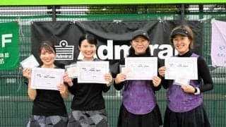 全国へ2ペア決まる　ピンクリボンテニス県大会