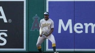 【MLB】「年間最優秀プレー」球史に残る本塁打キャッチに絶賛の嵐　ア軍の25歳中堅手の好守に実況大興奮「なんてこった」