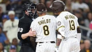 際どい判定にマチャドがブチギレ　パ軍指揮官は苦笑…「ゾーンから外れていた」