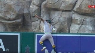 何してんだよ！ヤバすぎる…“まさかの本塁打キャッチ”「狂ってるw」 球史に残る“超神業スーパープレー”が話題に「ホームランを盗るために生まれた男」