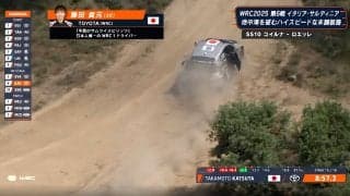 「何が起きた？」日本人ラリードライバー、突如ストップ→再加速も「ドア閉まってない！」まさかのトラブルに放送席騒然
