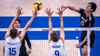 【男子バレー】「ロス五輪では一番手」を公言する21歳が躍動！持ち味のサーブでセルビア撃破に大貢献