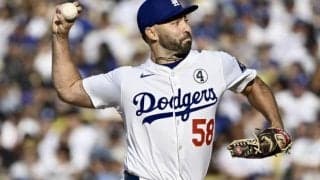 ド軍33歳右腕は「素晴らしい働きを見せている」ライバル球団から戦力外で“復活”「サクセスストーリーとなりつつある」