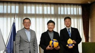 バレーSVリーグチェアマンが静岡市長を訪問　新アリーナに期待