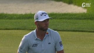 【動画】サム・バーンズがメジャー初制覇に王手　要所のベタピンショットでギャラリーを沸かす