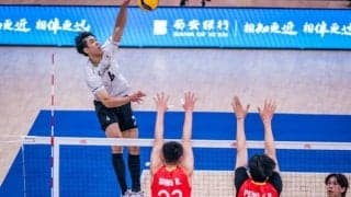 【バレー】中国にストレート勝利し、白星発進。ティリ監督「明日のポーランド戦は天皇杯に挑む大学生の気持ちで」　VNL