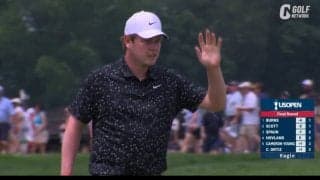 【動画】ロバート・マッキンタイヤが単独2位　4番で約18mのイーグルパットを沈めるなど「68」を記録