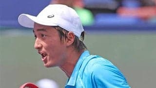 望月慎太郎 元世界36位にストレート勝ち