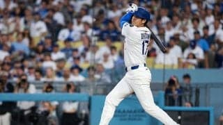 大谷翔平、158キロ悪球打ちにLA記者脱帽「この球をどうやって…」　投手復帰戦で“お手上げ”