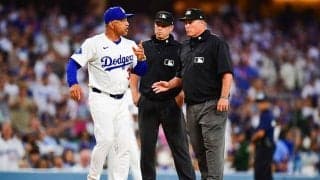 ドジャース戦が大荒れ、3死球飛び交う　大谷死球で監督大激怒＆退場…一触即発の事態