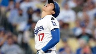 大谷翔平、登板翌日は3年ぶり4三振＆無安打　日本人2人目通算1000三振…ド軍は4連勝