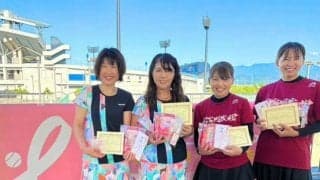 ピンクリボンレディーステニス愛媛県大会　全国出場の2ペア決まる