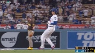 死球後に何が起きた…？ 大谷翔平の“足”でまさかの展開「ここで？」「メンタル強すぎ」相手バッテリーがドン引き… とんでもない走塁が話題に