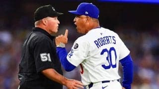 ロバーツ監督は1試合の出場停止＆罰金処分　パ軍戦で乱闘騒ぎ…大谷に死球の元虎右腕は3試合