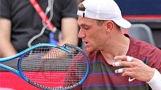  世界6位 怒りで電光掲示板破壊 