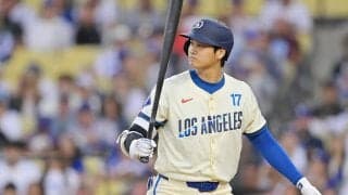 大谷翔平、“リアル二刀流”前日は無安打2三振と沈黙…ドジャース、両軍合わせて8本のアーチ合戦に敗れる