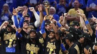 サンダーが46年ぶり2度目のNBA優勝…シェイMVPダブル受賞、粘るペイサーズ振り切る