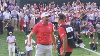 【動画】ライダーカップ主将キーガン・ブラッドリーが気迫の逆転優勝！トミー・フリートウッドはまたも無念【トラベラーズチャンピオンシップ4日目】