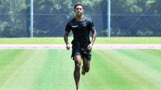 陸上短距離のサニブラウン選手、宮崎で合宿開始　世界陸上に向け調整